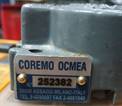 COUPLING COREMO
Item: A2222
in execution like serial number 156861;
Stat. Item number: 84836080
Country of origin: ITALY