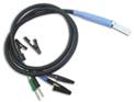 Connecting cable for interdigital electrodes -
Potentiostat / cable ends 2 x 2 mm banana
with clamps
Length 1 m