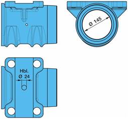 03.224.17.01.1 / 0322417011 - Bpw Befestigungsplatte Ø 145 / Hbl. Ø 24