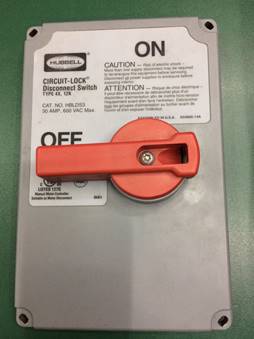 Hblds 3 / Type 4x, 12k - Switched Disconnects – Circuit Lock Disconnect Switch