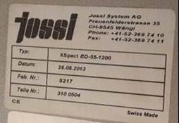 Uster Jossi Xspect Ed-55-1200