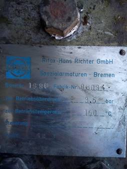 Typ Ef-1480 Dn 25 Rifomat Schwimmer-Kondensatableiter Pn 63/100